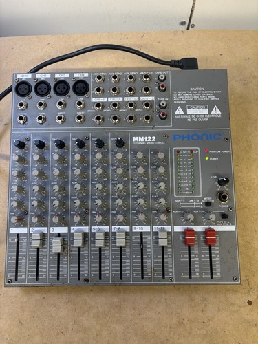 Phonic mixing desk mm122 - mixing,