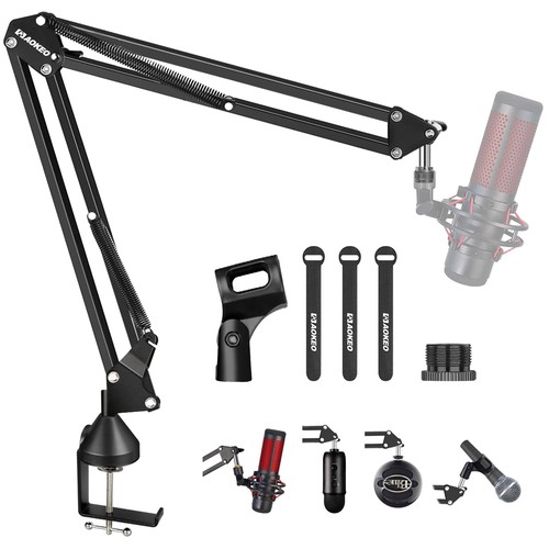 Adjustable microphone boom - microphone,